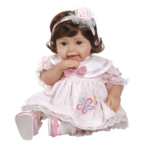 Tickled Pink, 20 inch Giggling Baby Doll in Silicone-like Flex-Touch Vinyl, Weighted