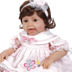 Tickled Pink, 20 inch Giggling Baby Doll in Silicone-like Flex-Touch Vinyl, Weighted