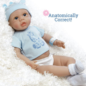 Real Life Boy Baby Doll, Anatomically Correct Tiny Twins, 18 inch Paradise Galleries Reborn