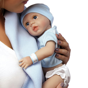 Real Life Boy Baby Doll, Anatomically Correct Tiny Twins, 18 inch Paradise Galleries Reborn