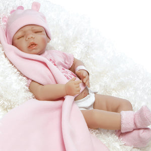 Real Life Girl Baby Doll, Anatomically Correct Tiny Twins, 18 inch Paradise Galleries Reborn