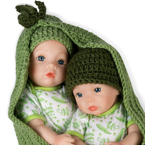 Paradise Galleries Lifelike Newborn Baby Doll - Two Peas in a Pod