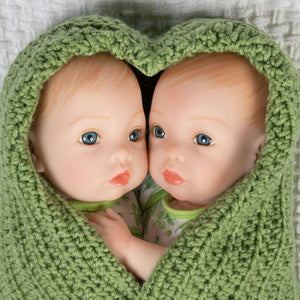 Paradise Galleries Lifelike Newborn Baby Doll - Two Peas in a Pod