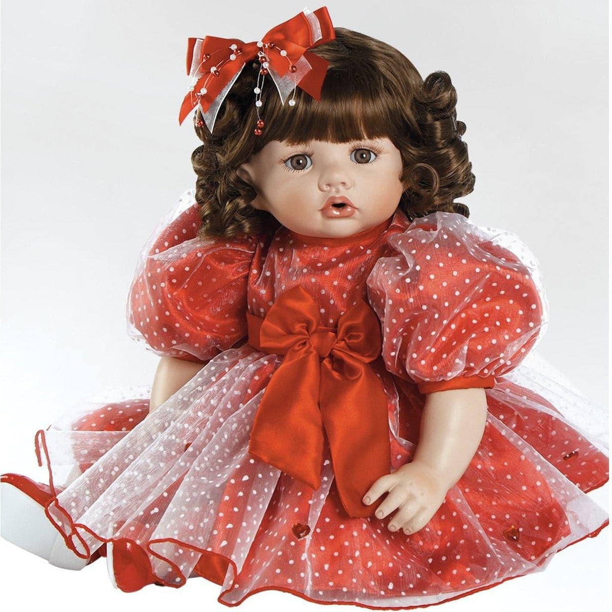 Porcelain Doll, Valentina, Perfect Valentine's Day Gift, 21 inches