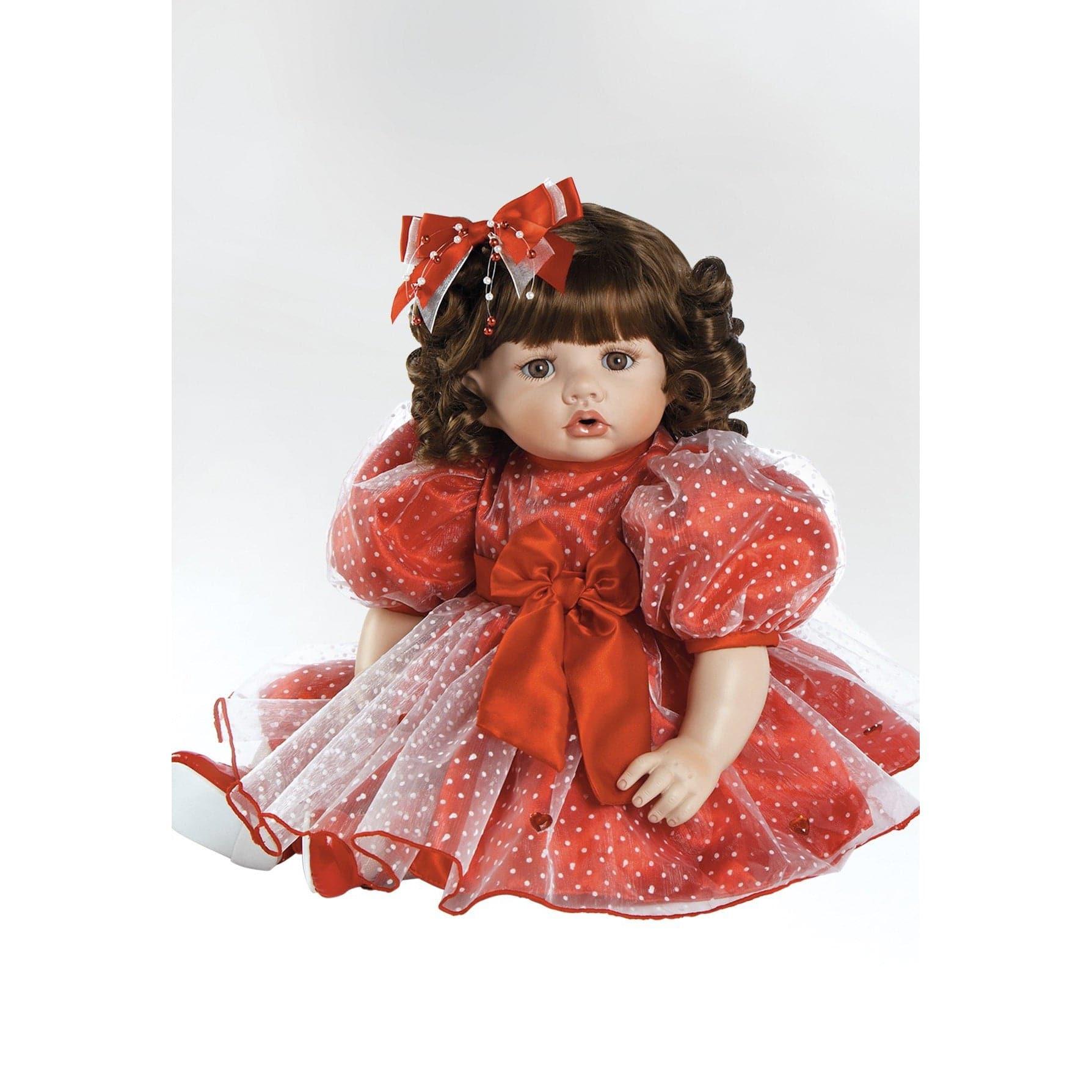 Porcelain Doll, Valentina, Perfect Valentine's Day Gift, 21 inches