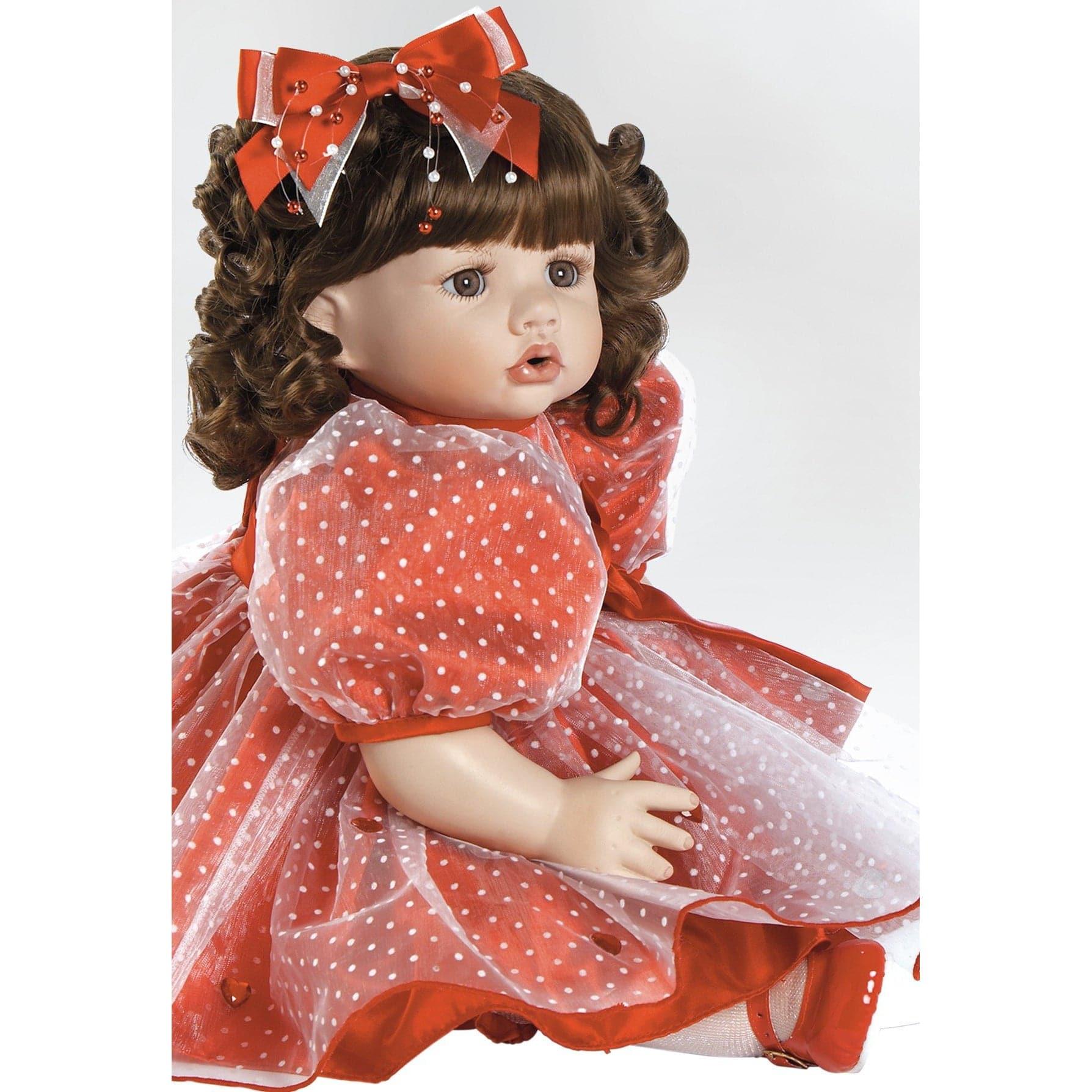 Porcelain Doll, Valentina, Perfect Valentine's Day Gift, 21 inches